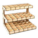 DIY Wooden Paint Rack Ink Storage Organizer 3-layer 54-grid
