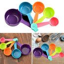 5pcs Plastic Colorful Measuring Spoon Sugar Cake Baking Kitchen Gadget Tool