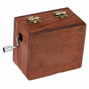 Exquisite Retro Wooden Musical Box Hand Crank Melody Castle in the Sky(phonoN7N4