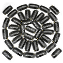 40 32mm U Shape Black Snap Hair Clips For Human Hair Extension Weft/Wigs/C BNV