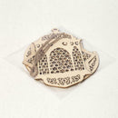3Pcs Islam Eid Ramadan Mubarak Decorations Wooden Golden Baubles Lantern