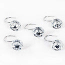 Shower curtain Bling hooks Rings Acrylic Decorative Rhinestones Glass Cryst