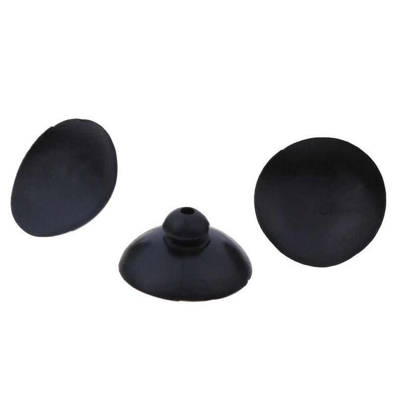 10pcs Black Soft Silicone Suction Cup Clip Sucker Holder Fish Aquarium FT