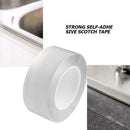 Waterproof Self-adhesive Transparent Kitchen Bathroom Tape (0.8mm*30mm*10m) A