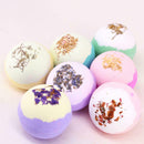 Women Bombs Bath Flower Bubble Natural Lavender Rose Ball Salt Bath Gift