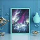 5D DIY Full Drill Diamond Painting Aurora Scenery Embroidery Work (07)