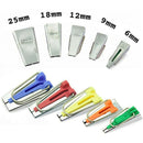 5 Size Fabric Bias Tape Maker Tool Sewing Quilting 6mm 9mm 12mm 18mm 25mm Kit