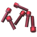 24Pc M5x18 Carbon Steel Bike Disc Brake Caliper Bolts Fixing MTB Rod Bike Screws