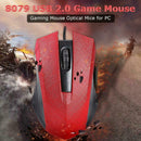 8079 USB 2.0 Pro Wired Mouse 1200DPI 3 Buttons Optical Gaming Mouse Mice for PC
