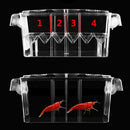 4 Rooms High Clear Fish Breeding Box Acrylic Aquarium Breeder Box Double Gu H9F3