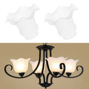 2pcs E27 Clear Glass Pendant Lamp Chandelier Ceiling Pendant Lampshade DIY