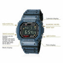 Sanda Sports Led Electronic Digital Watch Waterproof Men'S Hand Expression