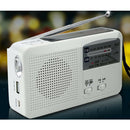 Emergency Weather Radio AM/FM/Siren Radios Solar Hand Crank Self Powered & LED