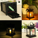 Outdoor Garden LED Candle Lamp Solar Powered Lantern Light Waterproof Hanging~