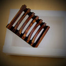 2PCS Wood Soap Tray Holder Dish Box Case Bath Shower Plate Bathroom Accessory
