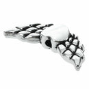 30-Piece Angel Wing Charm Spacer Beads for Jewelry Making, 21mm, Tibetan Si