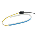 2x Flexible Tube LED Strips Daytime Turn Signal Lights 30cm Red+Yellow