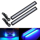 Blue Super Bright Car COB LED Light DRL Fog Driving Lamp Waterproof DC 12V 17CM&