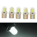 5Pcs T10 194 168 W5W LED COB Bulb 4 SMD Silica Super Bright License Light FT