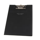 3 Pieces A5 Document Storage Clipboard Black PU Leather for Office Black