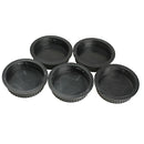 5Pcs Rear Lens Cap Dust Cover for Canon EF ES-S EOS Series Lens Black