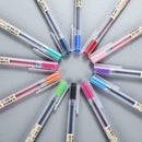 12 Color Gel Pen Set Art Glitter Pens Neon Coloring Painting 0.5mm Craft In G6J6