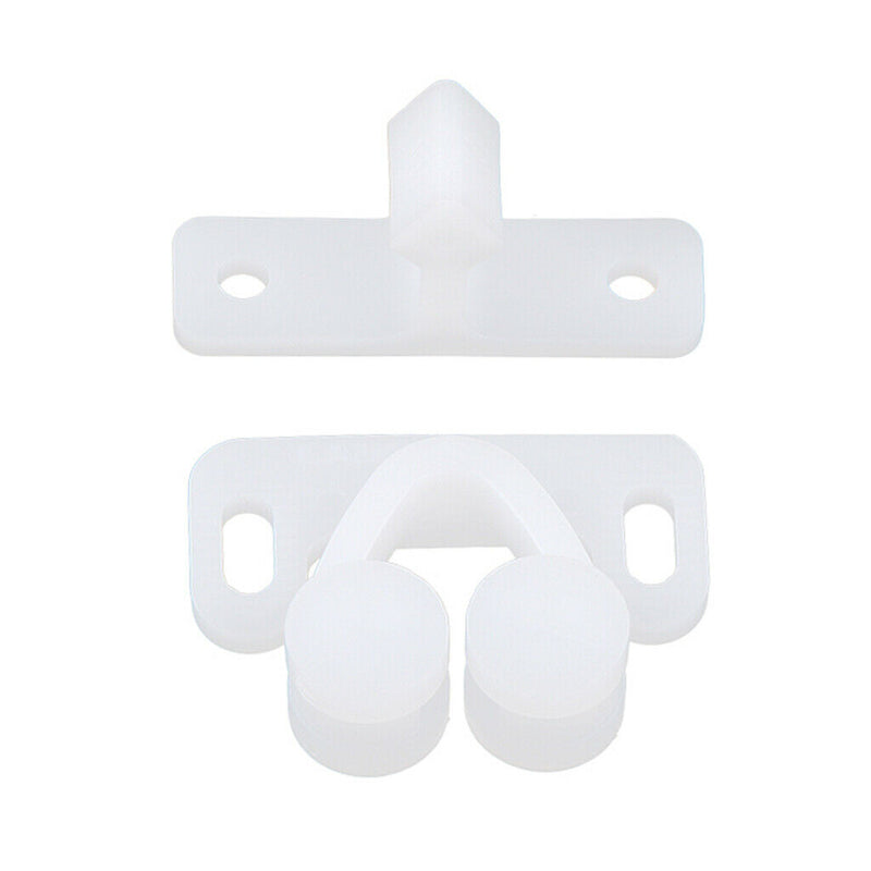 1 Set Twin Double Ball Roller Catches Cupboard Cabinet Wardrobe Door Latch