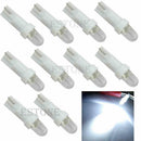 10 Pieces T5 Dashboard License Plate Light LED 12V Car Lamp Super White