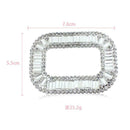 Rhinestone Square Craft DIY Jewelry Embellishment Component Finding Supply