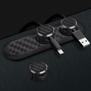 Magnetic Cable Organizer Carbon Fiber Look Desktop USB Cable Clip Winder