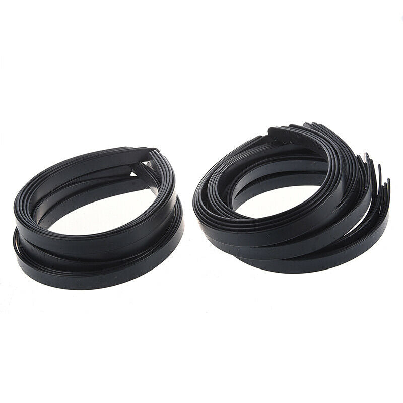 1/2" Black Plastic Hair Headband - 36 Pieces Z5P3