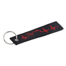 Embroidery fabric key ring car key chain pilot bag crew tag luggage key  EbBD3C