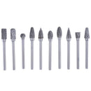 Double Thread Tungsten Steel Drill Bit Rotary Burr Grinding Bit 3mm Handle
