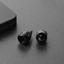 4pcs Cone Shaped Aluminum Auto Wheel Tyre Tire Valve Stem Caps Dust Cover Black