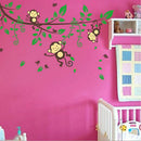 New Stylish Jungle Monkey Play Wall Stickers Nursery Kids Room Decor Decals Cute