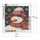 5D DIY Full Round Drill Diamond Painting Snowman Cross Stitch Art (LG334)