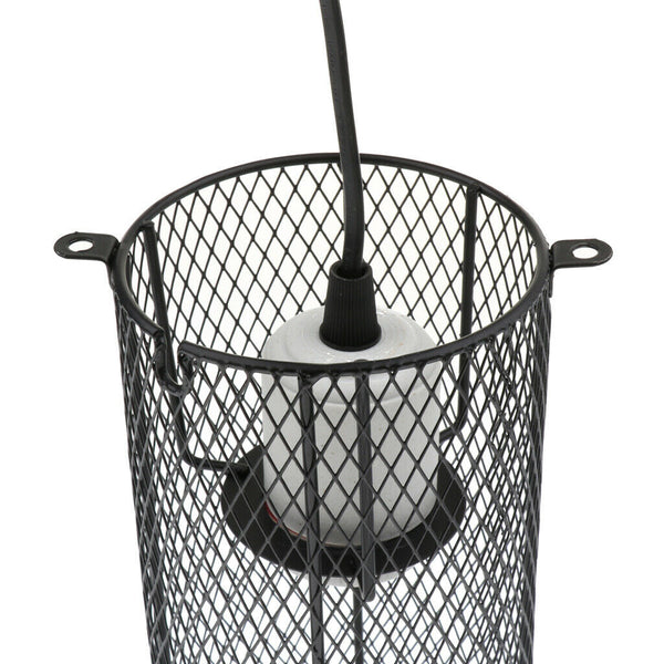 Reptile Heat Light Holder Iron Lampshade Pet Anti-Scald Lamp Shade US Plug