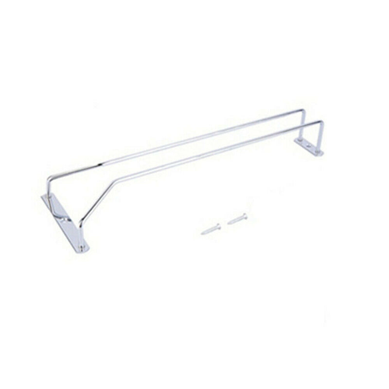 1-Row Kitchen   Wine Glass Cup Rack Stemware Storage Holder Organizer