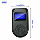 Bluetooth V5.0 Audio Adapter Transmitter Receiver 3.5mm USB For Home Car Stereo