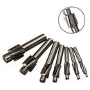 7Pcs M3-M12 Counterbore Milling Cutter High Speed Steel Pilot Slotting Tool