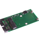 Mini Pcie Pci-e mSATA SSD to 1.8" Micro SATA Adapter Converter Card PCBA M&O
