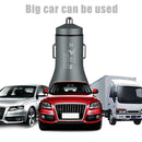 GS-C0065 5V 4.8A 2 USB Car Charger Digital Display Durable Mobile Power Adapter