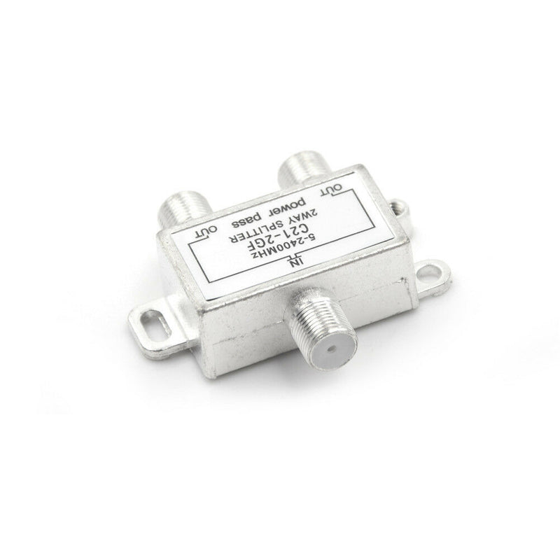 Metal 2-Way TV Satellite Cable Splitter for Sky Virgin Media 5-2400MHZ N3c