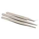 3PCS Portable Stainless Steel Tweezers Watch Repairing Tools Dental Tool