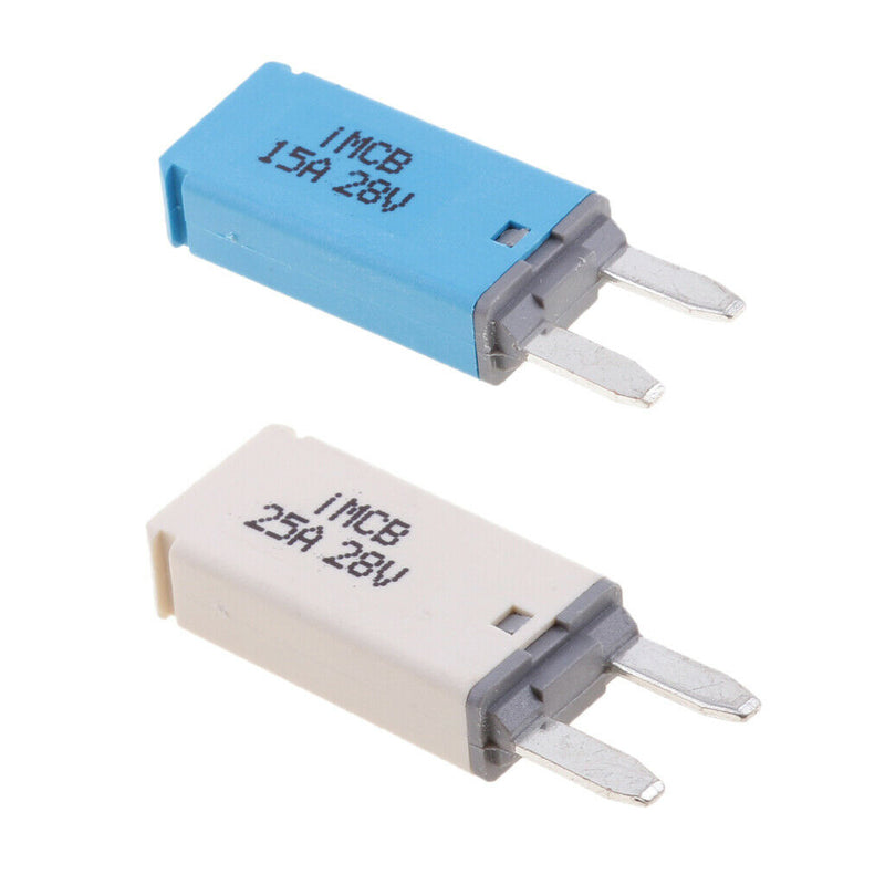 2pcs 25A+15A ATM Mini Blade Fuse Circuit Breaker For Car Truck Marine