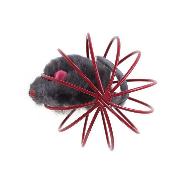 Fun Gift Play Playing Toys False Mouse in Rat Cage Ball For Pet Cat Kitten