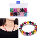 200pcs/box Round Beads Assorted Loose Charms Lampwork Jewelry Making Beads