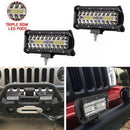 7 inch 120W 40LED Work Light Bar Flood Spot Beam Offroad SUV Driving Fog Light Z