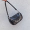 Alligator Pattern Shoulder Totes Bag Women Leather Chain Handbag (Black)