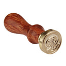 Retro Classic Wood  Alphabet Letter C Sealing Wax Initial Wax Seal Stamp A